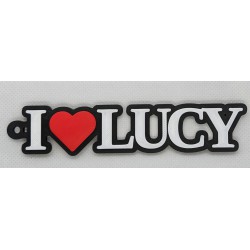 Customizable "I ❤️ Anything" Keychain